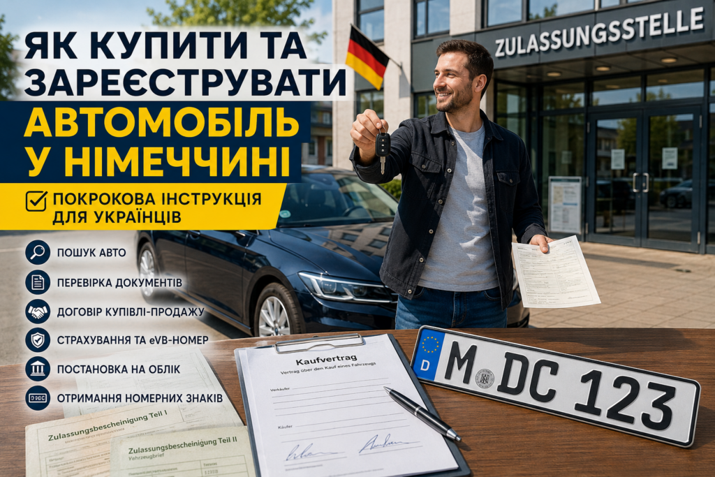 Як купити та зареєструвати автомобіль у Німеччині: покрокова інструкція для українців