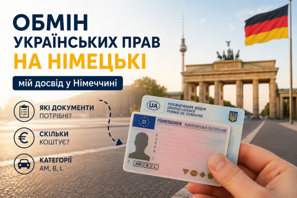 Обмін українських прав на німецькі у 2026 році
